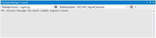 pakage manager console